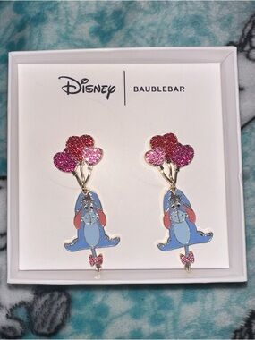 NWOT BaubleBar x Disney Eeyore Heart Drop Earrings